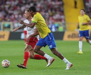 Ronaldinho na Stadionie Śląskim w meczu gwiazd Polska - Brazylia