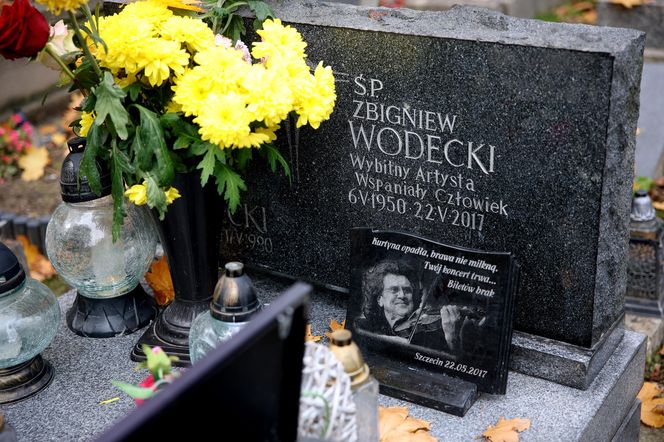 Tak wygląda grób Zbigniewa Wodeckiego