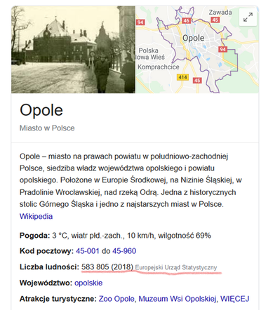 Opole ma ponad 500 tys. mieszkańców?