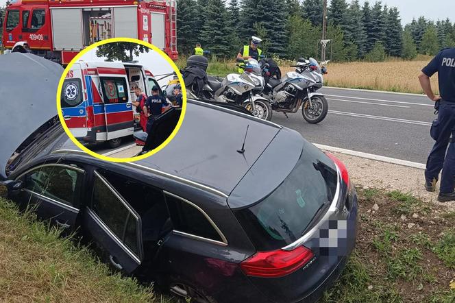 Śmiertelny wypadek pod Buskiem-Zdrojem. 37-latek nie żyje. Jego żonie i córeczce nic się nie stało [ZDJĘCIA]