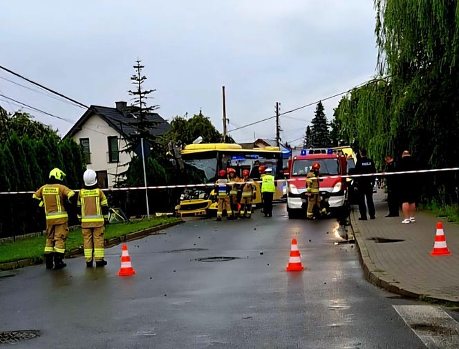 Wypadek autobusu w Tarnowskich Górach