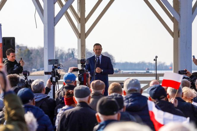 Kandydat na prezydenta Karol Nawrocki odwiedził Ostródę