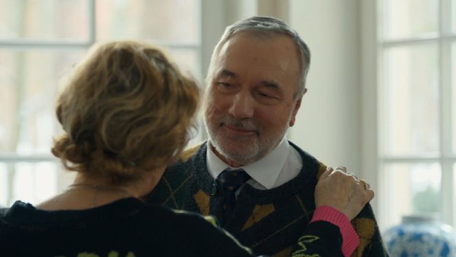 Barwy szczęścia, odcinek 3195. Andrzej (Leon Charewicz), Józefina (Elżbieta Jarosik)