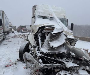 Jajeczna katastrofa na autostradzie