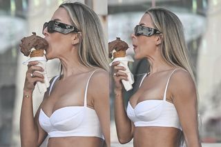 Chodakowska wylewa się z bluzki niczym lody z wafelka. UF, JAK GORĄCO!