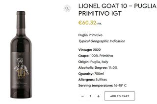 Wino Lionela Messiego 