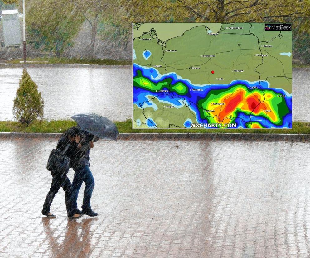 Potężne ulewy w Polsce. IMGW wydał ostrzeżenia pierwszego i drugiego stopnia