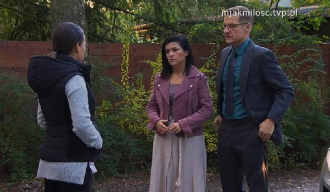 M jak miłość odc. 1708. Magda (Anna Mucha), Kinga (Katarzyna Cichopek), Piotrek (Marcin Mroczek)