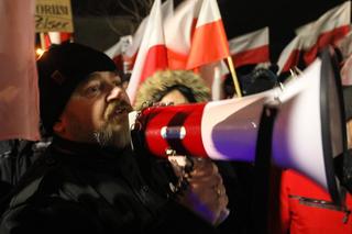 Przytuły Stare. Protest przed więzieniem w obronie Macieja Wąsika