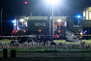 Obraz po katastrofie F-16 w Radomiu