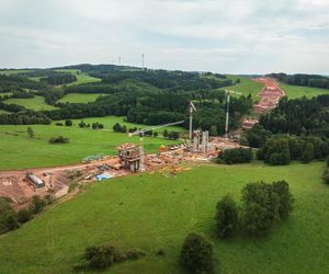 Autostrada D11 w Czechach - zdjęcia z budowy - sierpień 2025