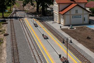 Odnowiona stacja kolejki wąskotorowej w Kańczudze [GALERIA]