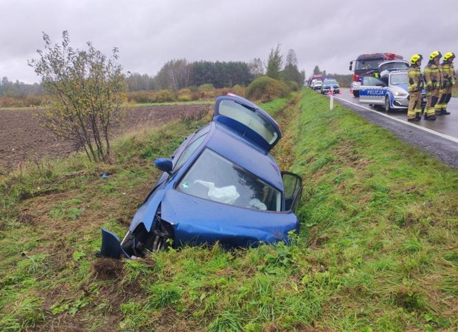 Pijany 19-latek rozbił golfa o betonowy przepust. Na pokładzie miał dwoje innych nastolatków