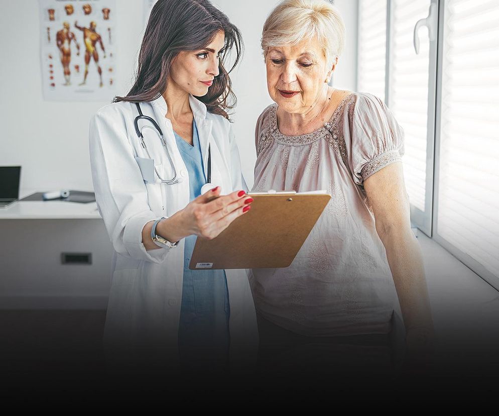 starsza pani u lekarza