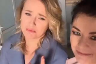 	M jak miłość na planie. Julia (Marta Chodorowska), Kinga (Katarzyna Cichopek)