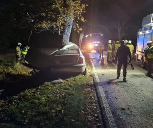 Nie żyje młody kierowca. Uderzył autem w drzewo