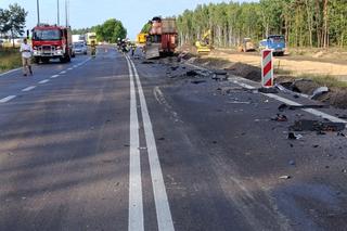 Tragiczny wypadek z udziałem dwóch ciężarówek. Jedna osoba nie żyje