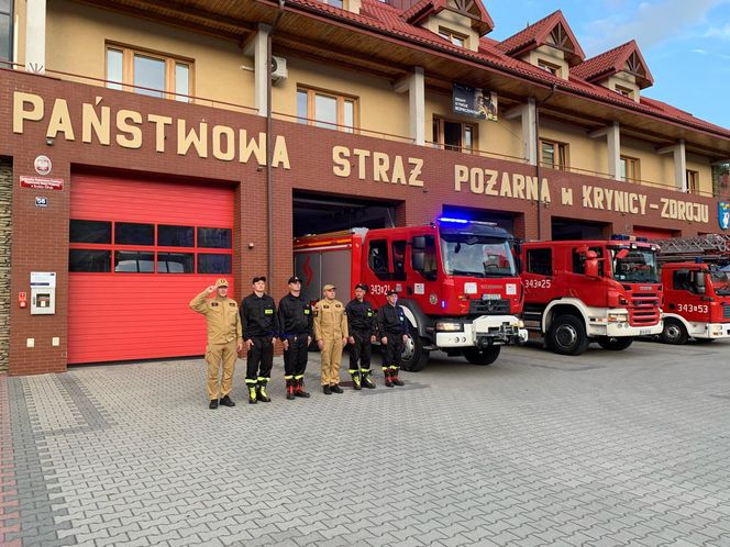 Hołd małopolskich strażaków dla zmarłego kolegi