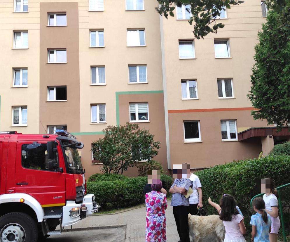 Przypalona kolacja w Białymstoku. Interwencja strażaków w bloku przy ul. Magnoliowej