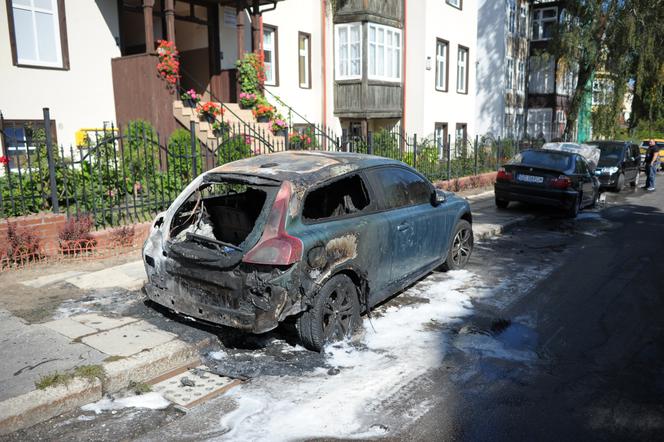 Podpalony samochód w Gdańsku