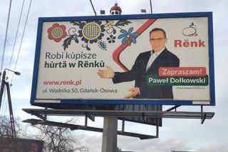 Kandydat na wójta na billboardach spółki, którą zarządza? Posłanka Pomaska demaskuje 