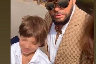 Krzysztof Rutkowski na rozpoczęciu roku szkolnego swojego syna