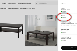 Drobna usterka na stronie IKEA wzbudziła spore zainteresowanie wśród mieszkańców Szczecina