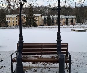 Nałęczów - Park Zdrojowy zimą