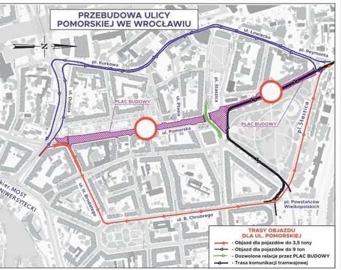 Ulica Pomorska we Wrocławia. Rusza przebudowa