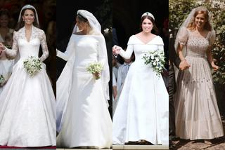  Meghan, Kate, Eugenia i Beatrycze w sukniach ślubnych. Która najpiękniejsza? [SONDA]