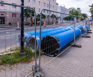 Budowa tramwaju na ul. Rakowieckiej w Warszawie