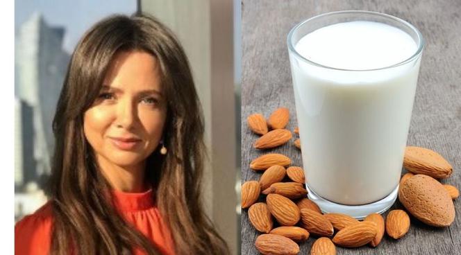 Kinga Rusin pije kawę z mlekiem migdałowym. Wypróbuj przepis na domowe mleko migdałowe!
