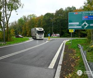 Kolizyjne skrzyżowanie w Dąbrowie Górniczej zamieniło się w rondo