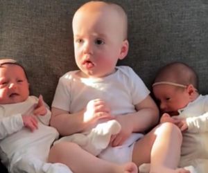  Jedno z trojaczków urodziło się kilka miesięcy wcześniej. Zagmatwane, ale dla nas ma sens