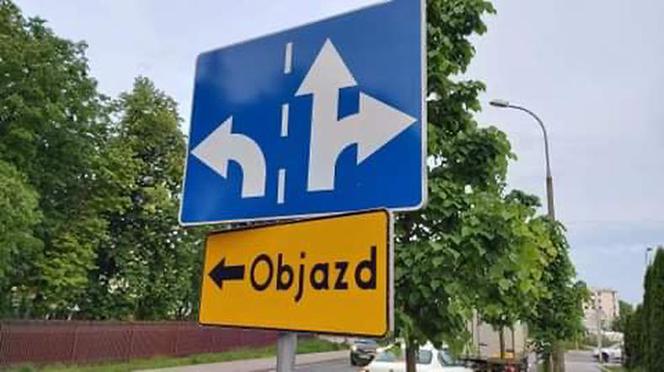 Zamknięta DK 16 na odcinku Ostróda - Iława. Utrudnienia potrwają tydzień