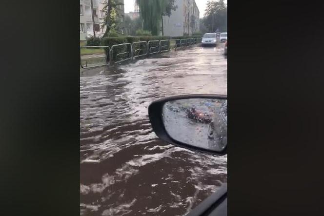 Poranna ulewa dała się we znaki mieszkańcom Rudy Śląskiej