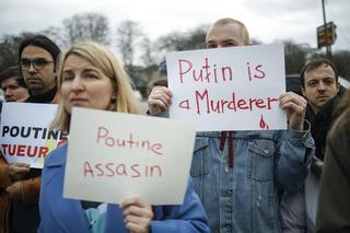 Wiec przed ambasadą Rosji we Francji