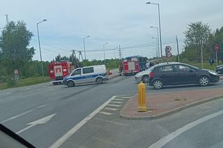 Zderzenie autokaru z osobówką na DK50 pod Mińskiem Mazowieckim