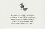 Kartki na Niedzielę Palmową