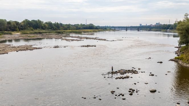 Wisła w Warszawie 27 sierpnia 2025 rano