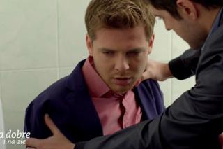 Na dobre i na złe odc. 621. Szczepan Lipski (Kamil Kula), Lena (Anita Sokołowska), Agata Woźnicka (Emilia Komarnicka)