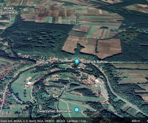 Znane miejsca w Świętokrzyskiem na zdjęciach satelitarnych