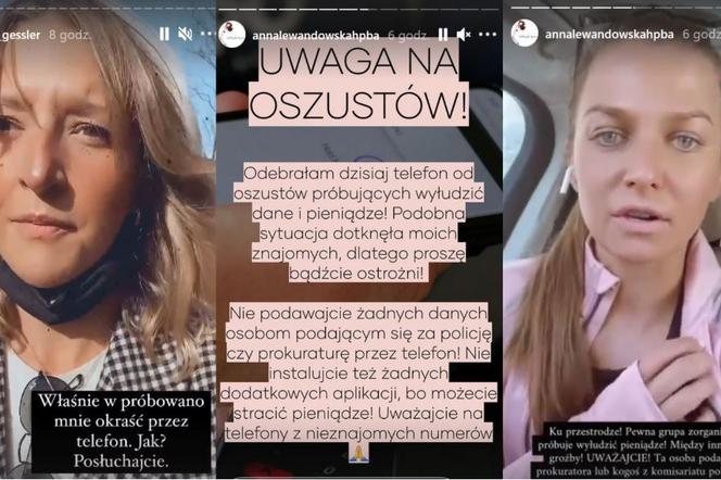 Lewandowska i Gessler ofiarami przestępców? Celebryci ostrzegają przed oszustwami przez telefon