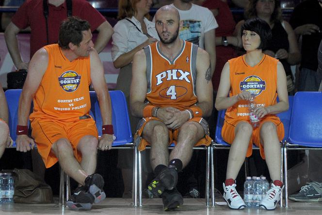 Tatiana Okupnik i Marcin Gortat na meczu