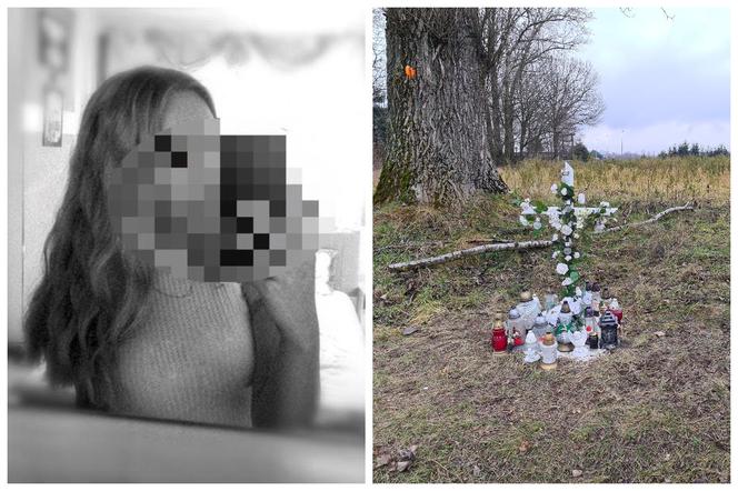 Tutaj zginęła 16-letnia Paulinka. Obok krzyża w Makowisku wciąż leżą odłamki szkła z auta [ZDJĘCIA] 
