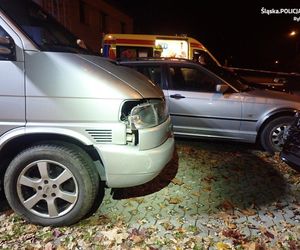 Pijany Ukrainiec stracił panowanie i wjechał w zaparkowane samochody. W aucie było niemowlę