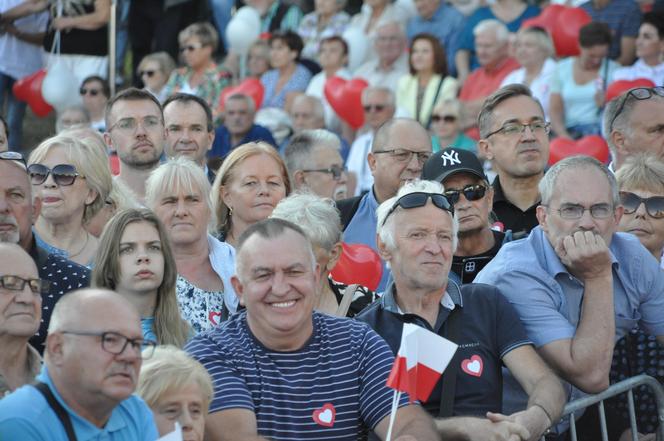 Donald Tusk, lider Platformy Obywatelskiej w Skarżysku-Kamiennej (Świętokrzyskie)