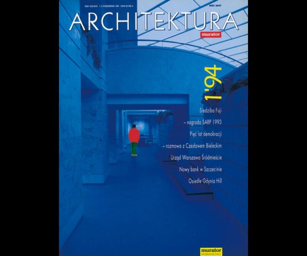Okładka Miesięcznik Architektura 01/1994