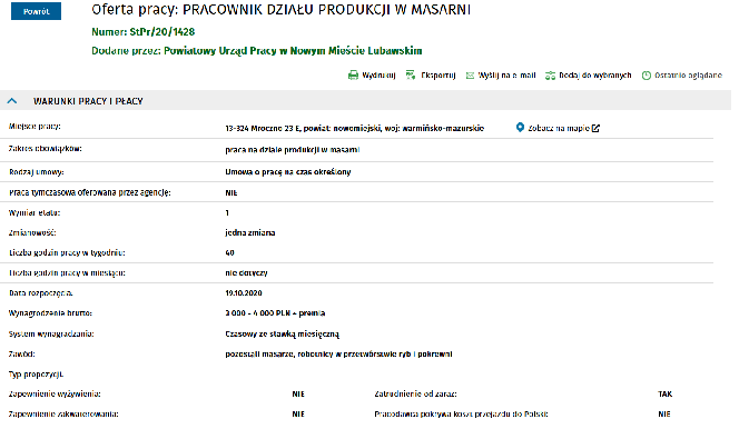 Praca w woj. warmińsko-mazurskim. Oferty z zarobkami powyżej 3 tys. złotych