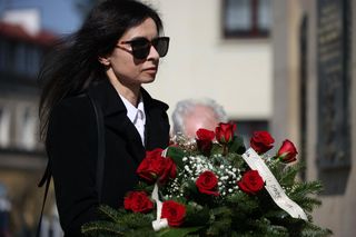 Marta Kaczyńska na pogrzebie Barbary Skrzypek